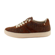 Brown Plaid Suede
