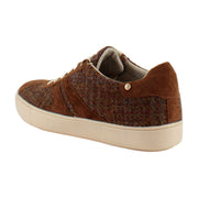 Brown Plaid Suede