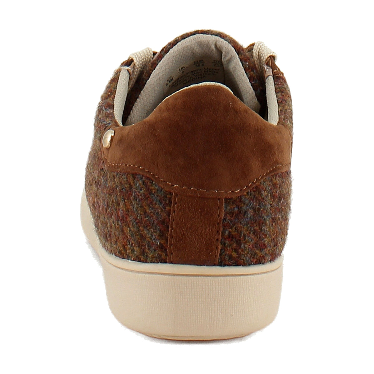 Brown Plaid Suede