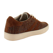 Brown Plaid Suede