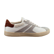 White Leather/Soft Mink Suede