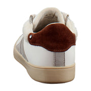 White Leather/Soft Mink Suede