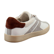 White Leather/Soft Mink Suede