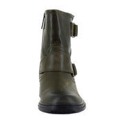 Dark Olive Green Leather