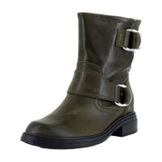 Dark Olive Green Leather