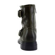 Dark Olive Green Leather