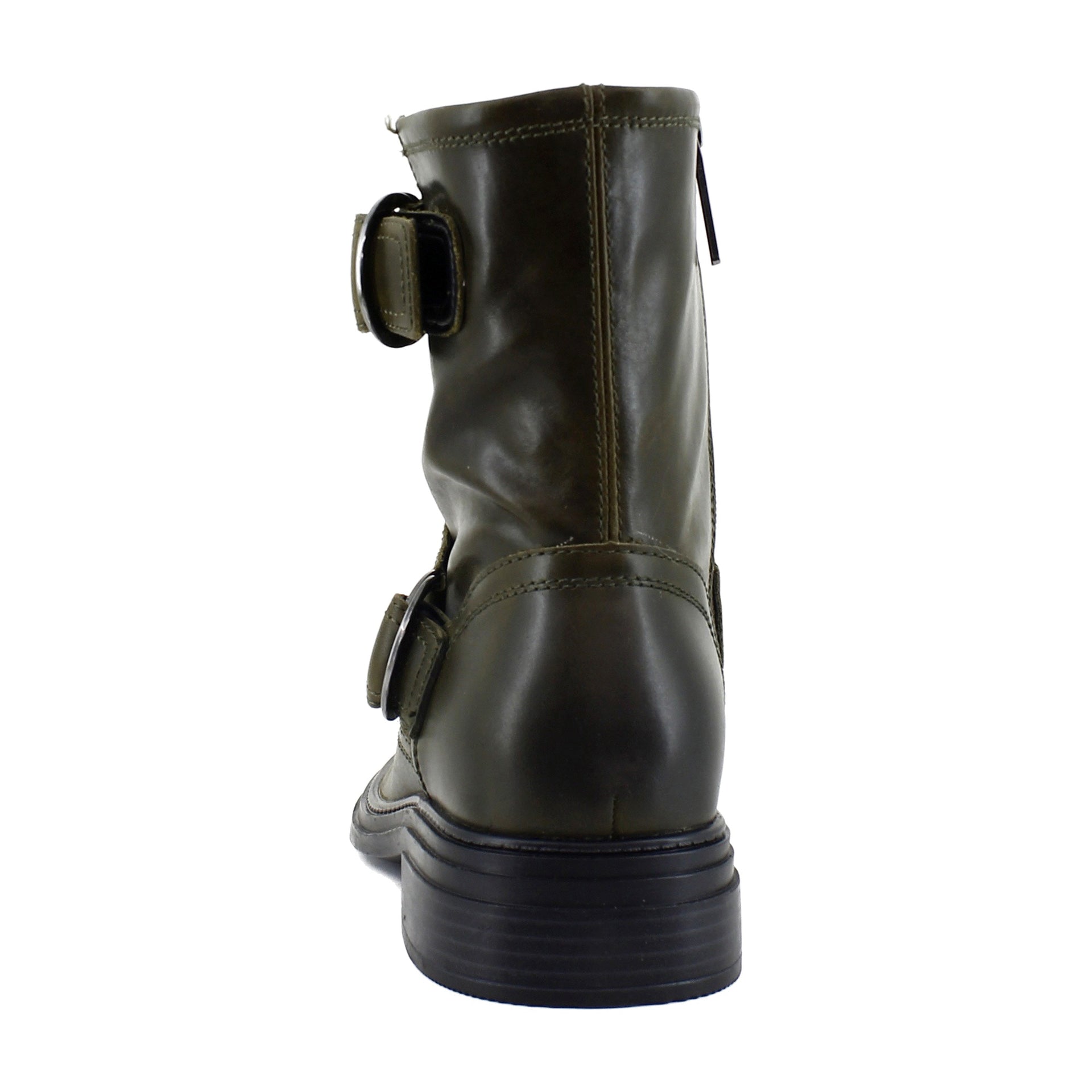Dark Olive Green Leather
