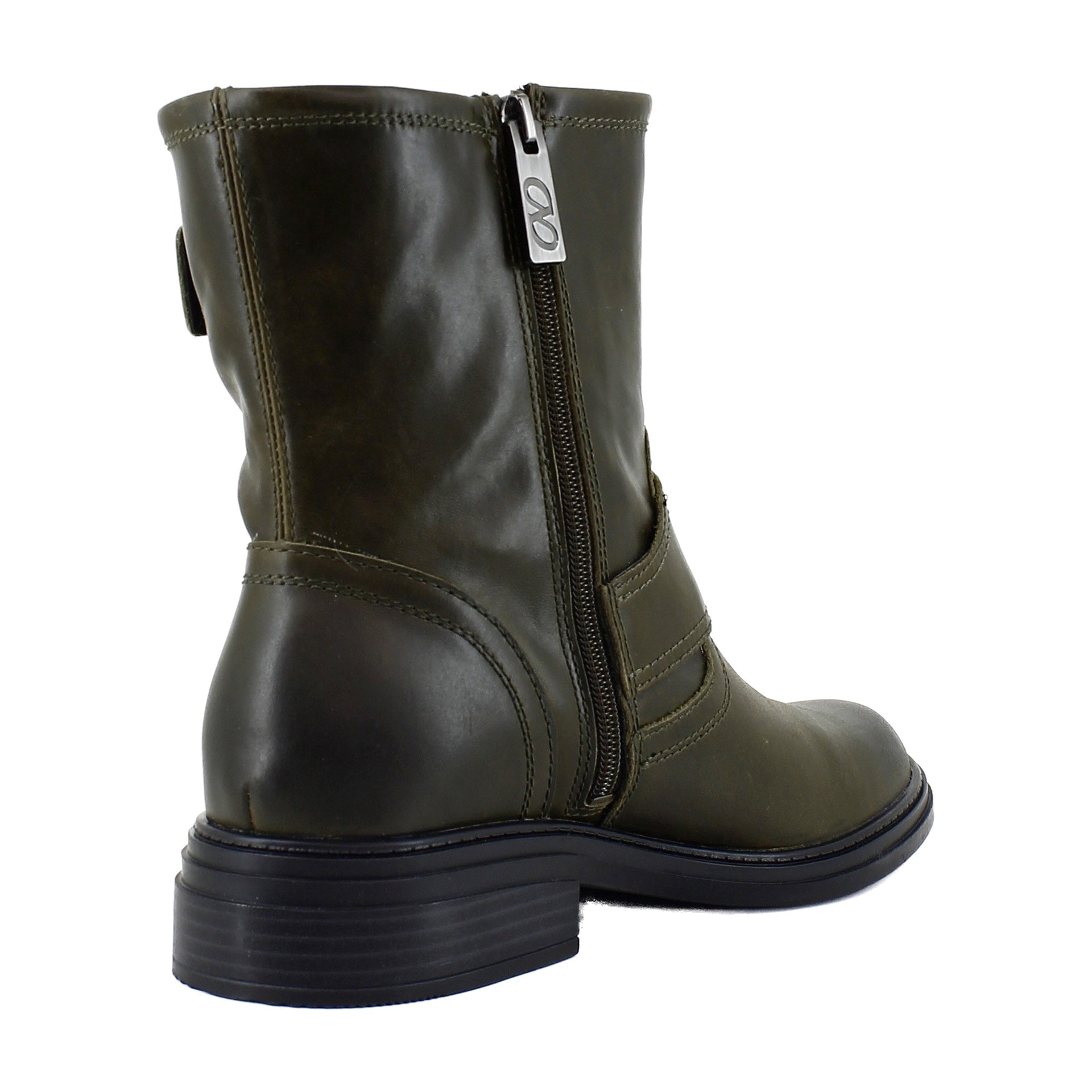 Dark Olive Green Leather