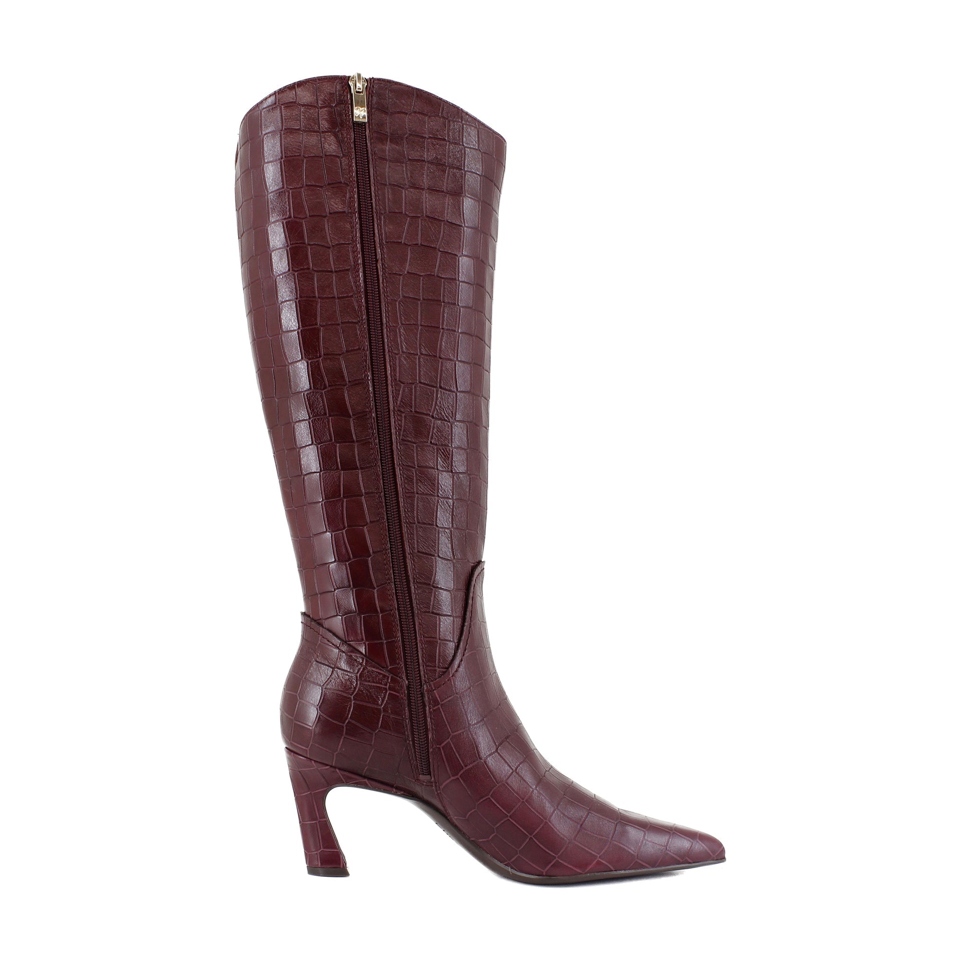 Cranberry Red Croco Leather