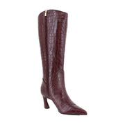 Cranberry Red Croco Leather