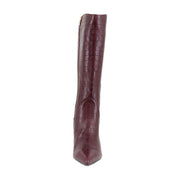 Cranberry Red Croco Leather