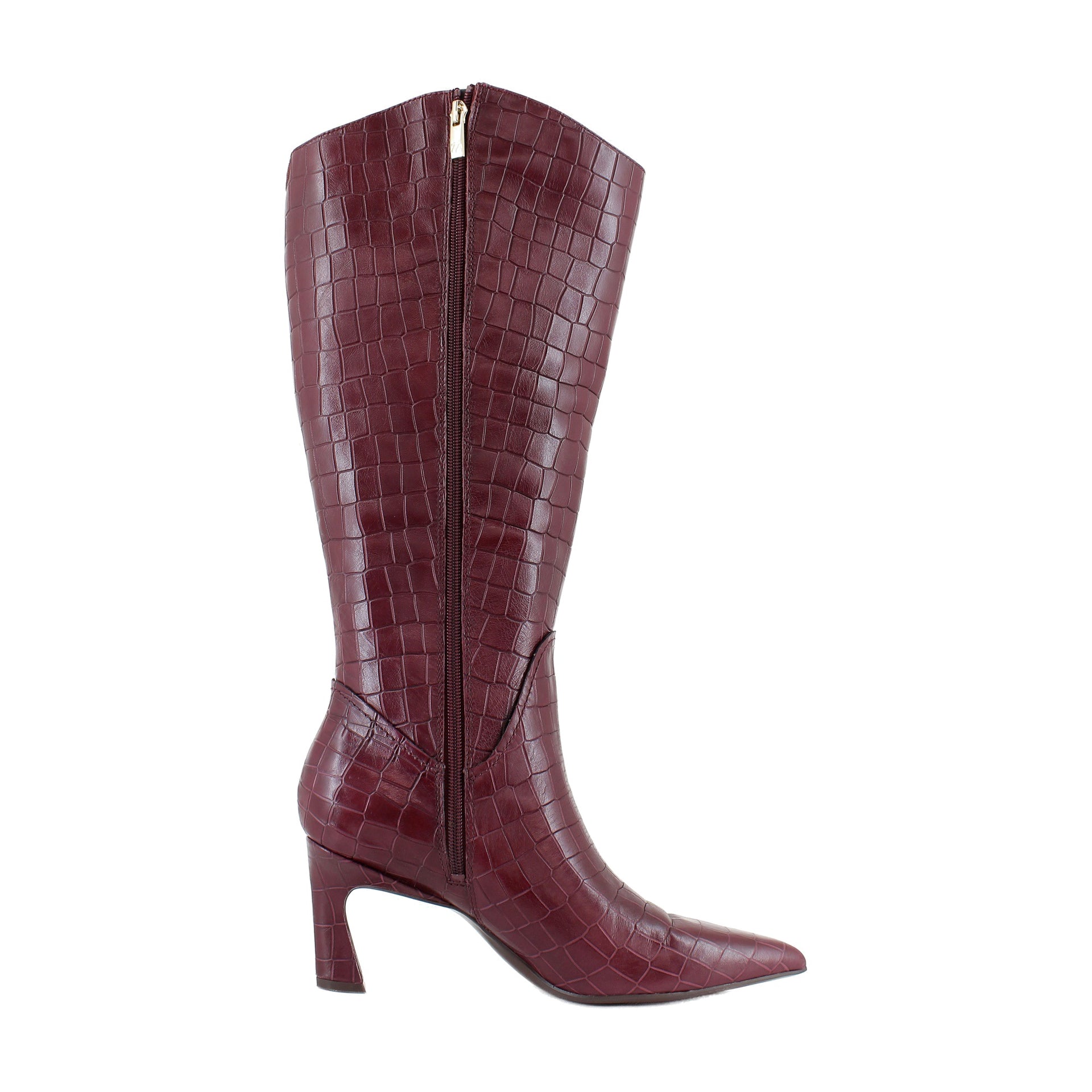 Cranberry Red Croco Leather