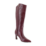 Cranberry Red Croco Leather