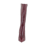 Cranberry Red Croco Leather