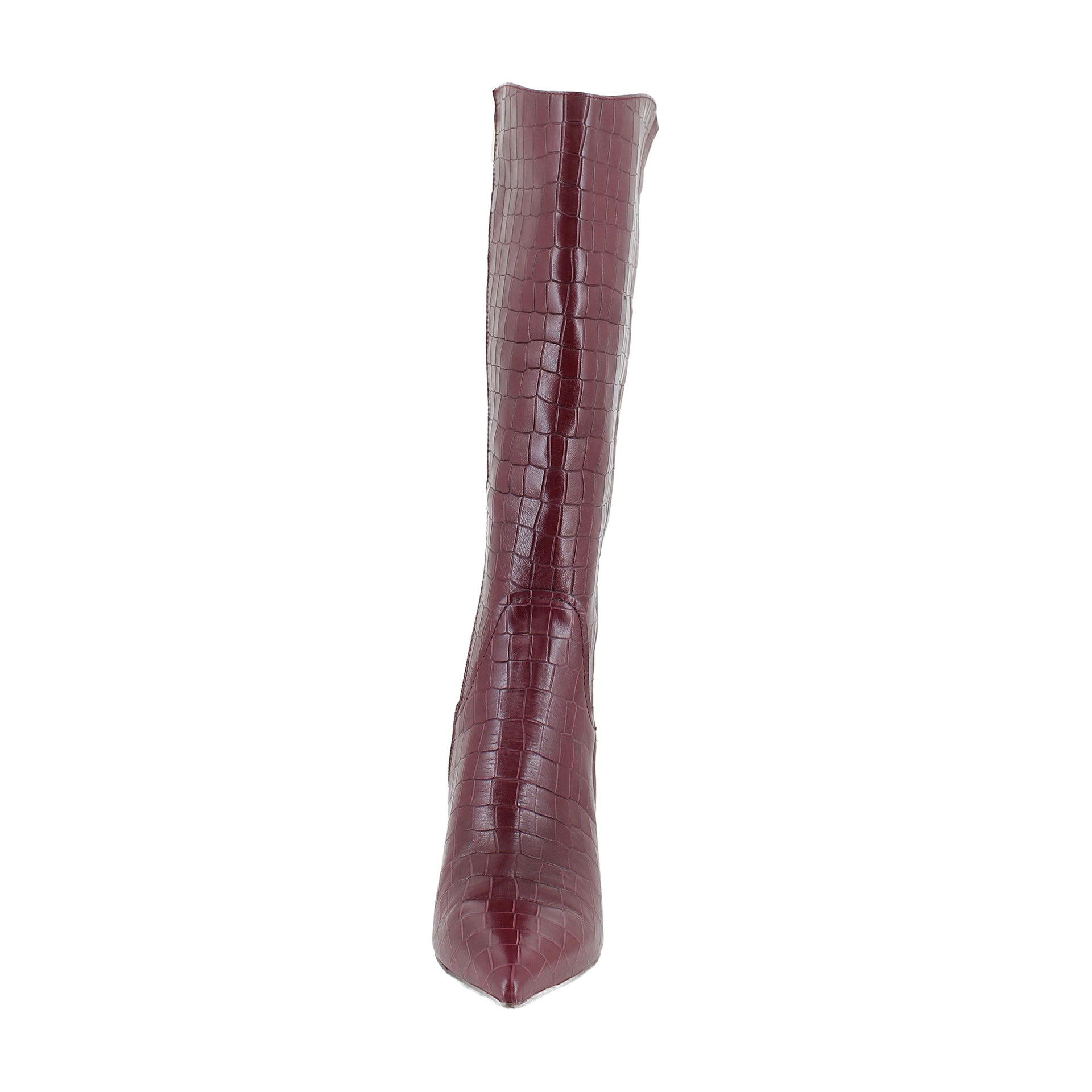 Cranberry Red Croco Leather