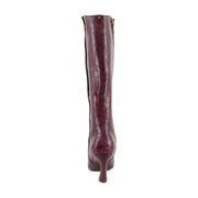 Cranberry Red Croco Leather