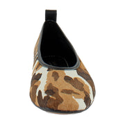Brown Cow Print Calf Hair