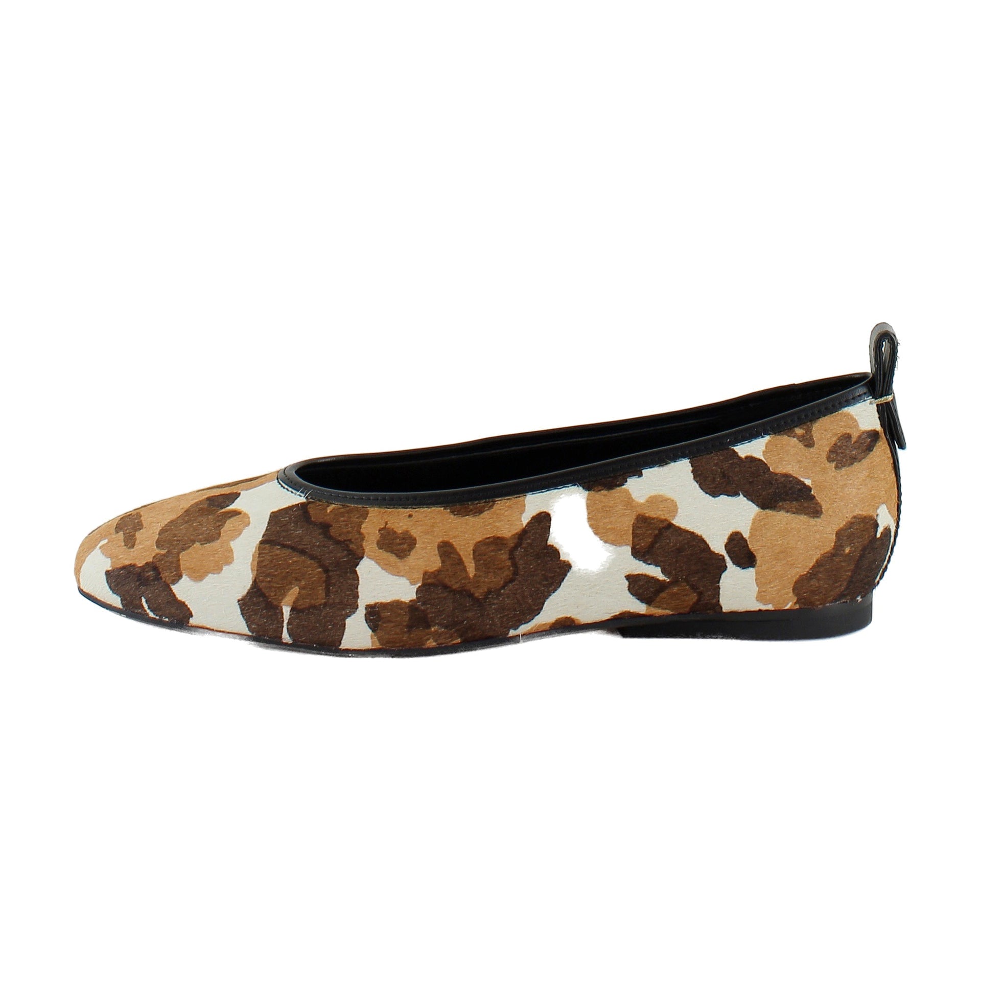 Brown Cow Print Calf Hair