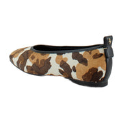 Brown Cow Print Calf Hair