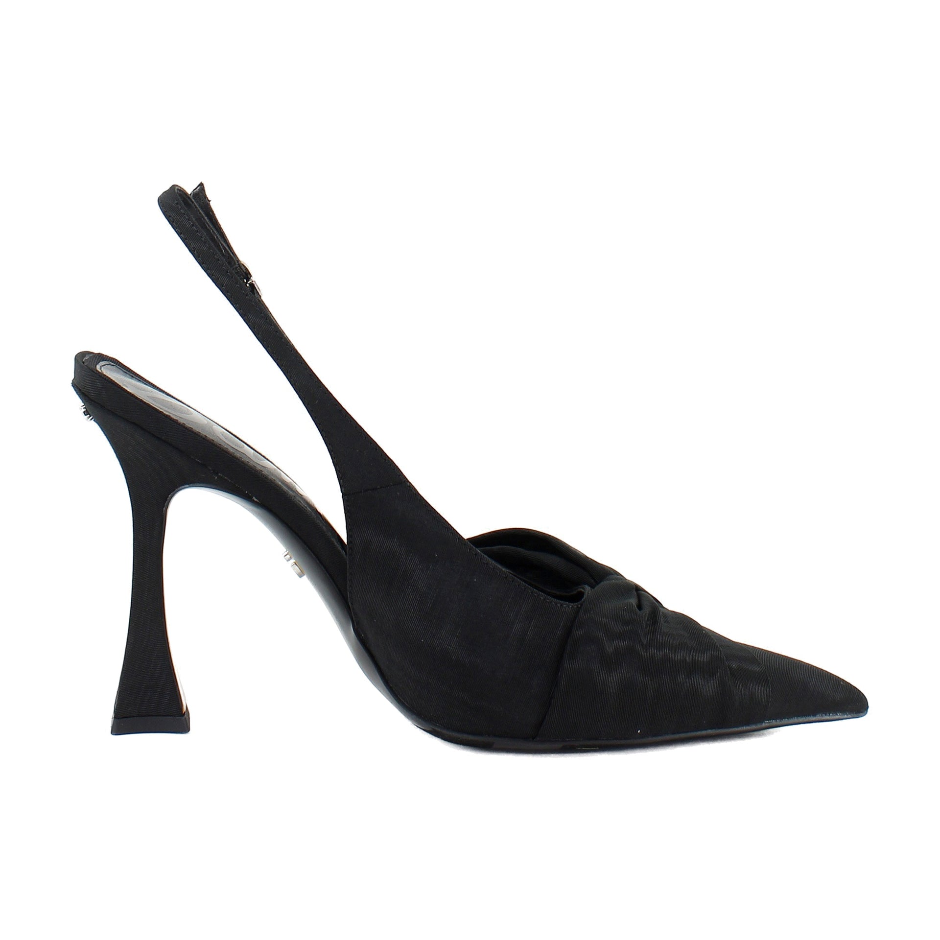 Black Ribbed Silk