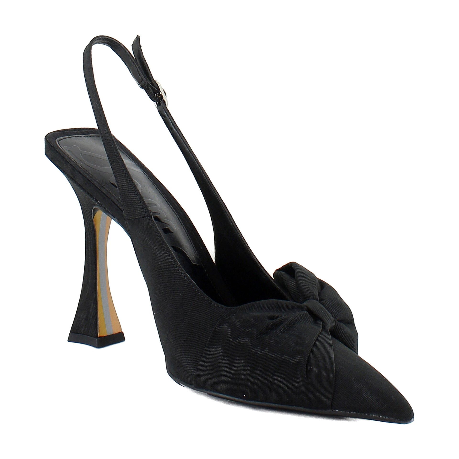 Black Ribbed Silk