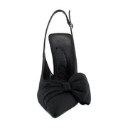 Black Ribbed Silk