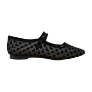 Black Polka Dot Mesh