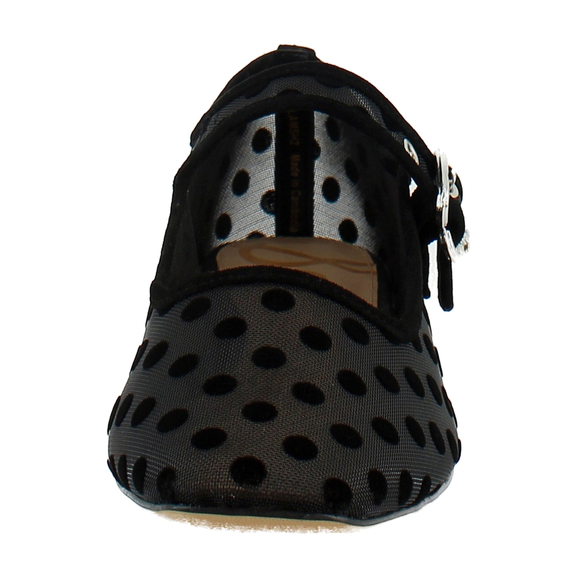 Black Polka Dot Mesh