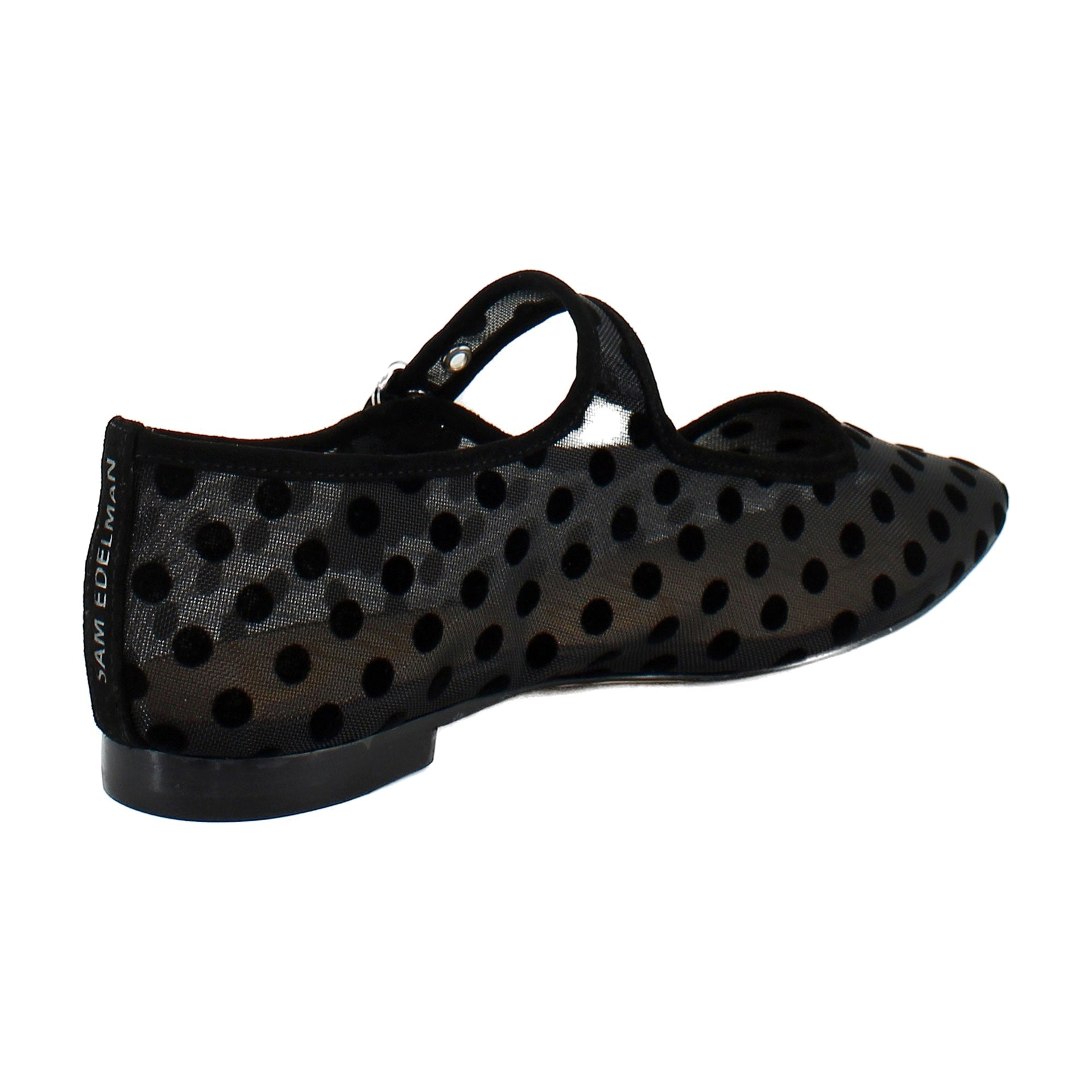 Black Polka Dot Mesh