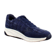 Midnight Blue Tweed/Leather