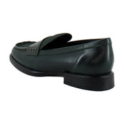 Dark Green Leather Calf Hair
