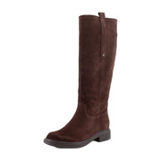 Chocolate Brown Suede