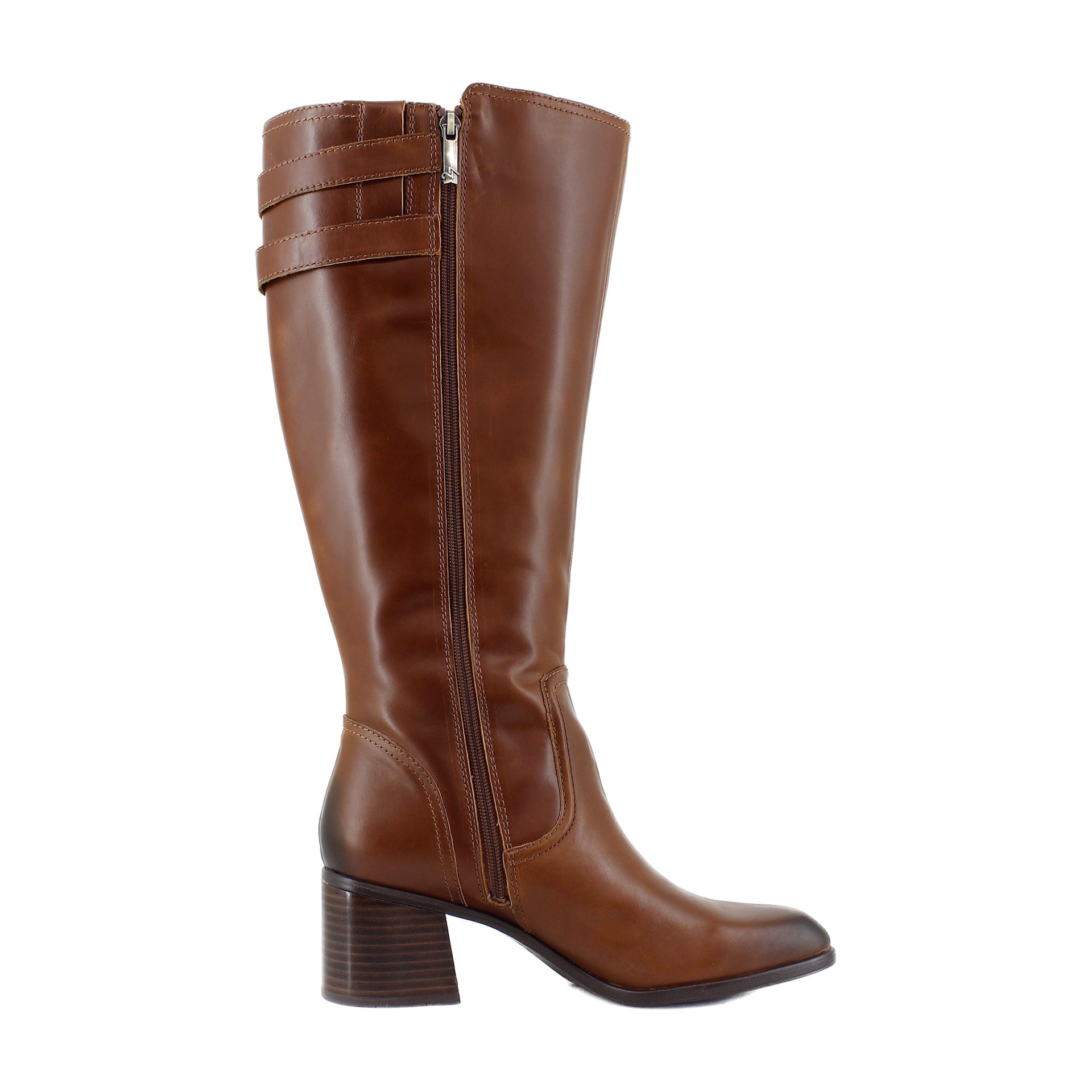 Rich Cognac Brown Leather