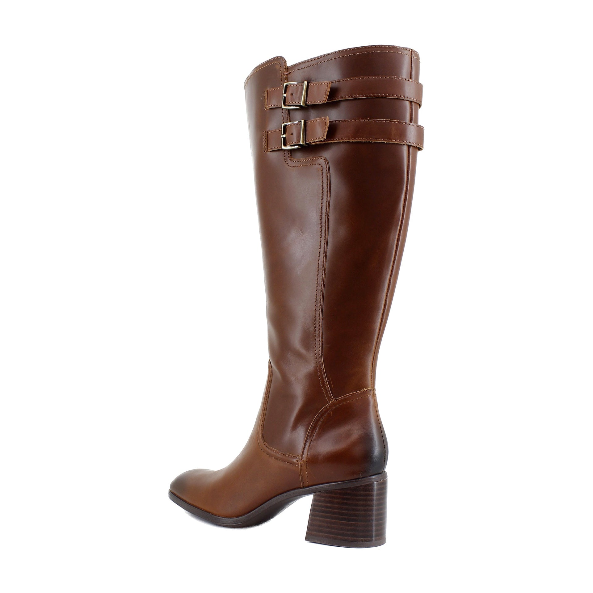 Rich Cognac Brown Leather