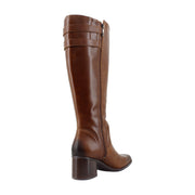 Rich Cognac Brown Leather