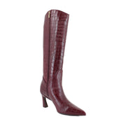 Cranberry Red Croco Leather