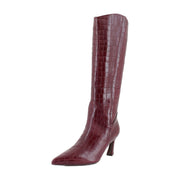 Cranberry Red Croco Leather