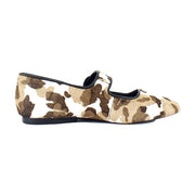 Cow Print Brown Calf Hair