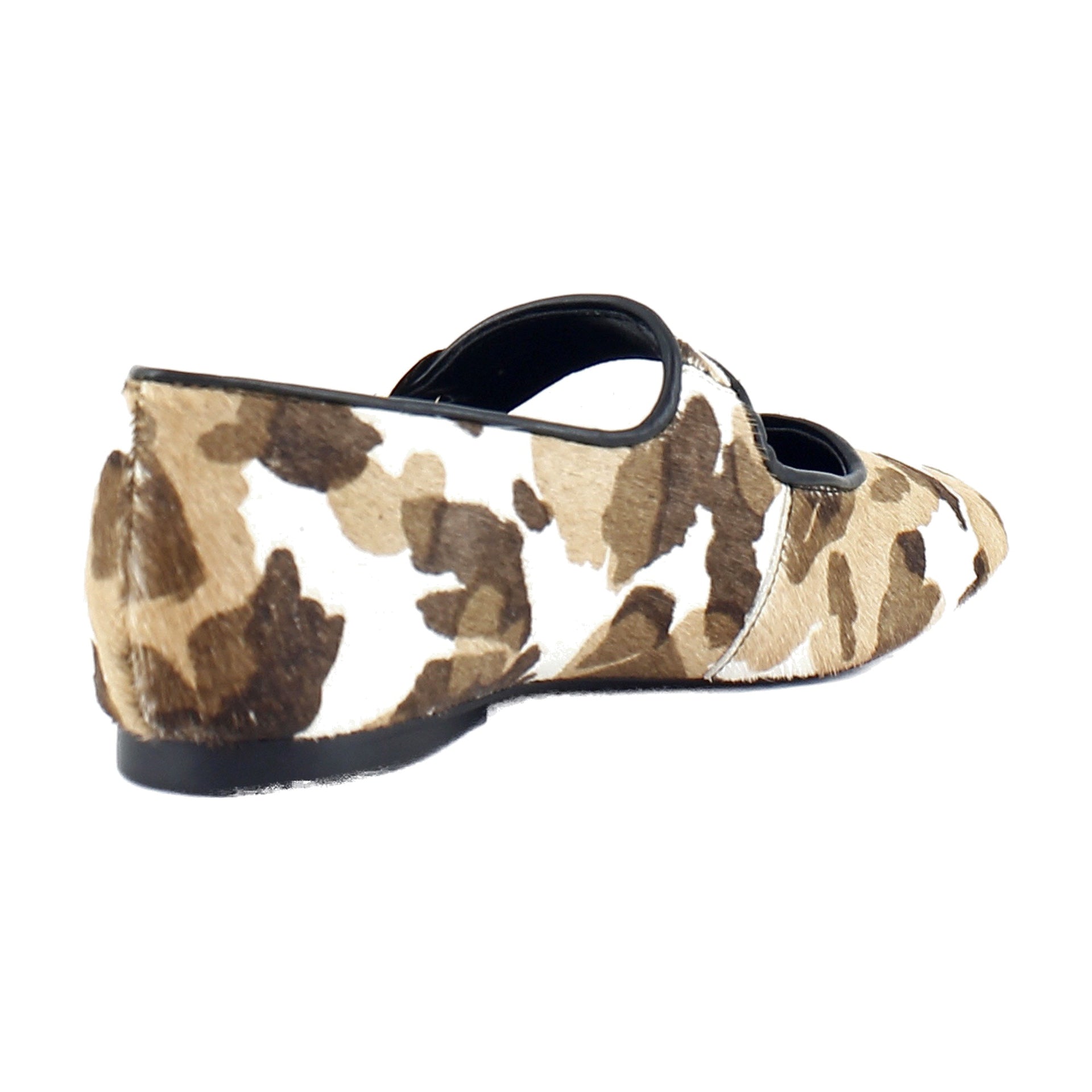 Cow Print Brown Calf Hair