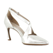 Silver Metallic Leather