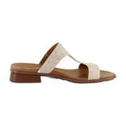 Ivory Beige Leather