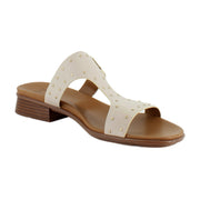 Ivory Beige Leather
