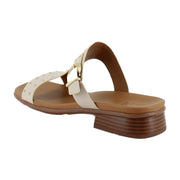 Ivory Beige Leather