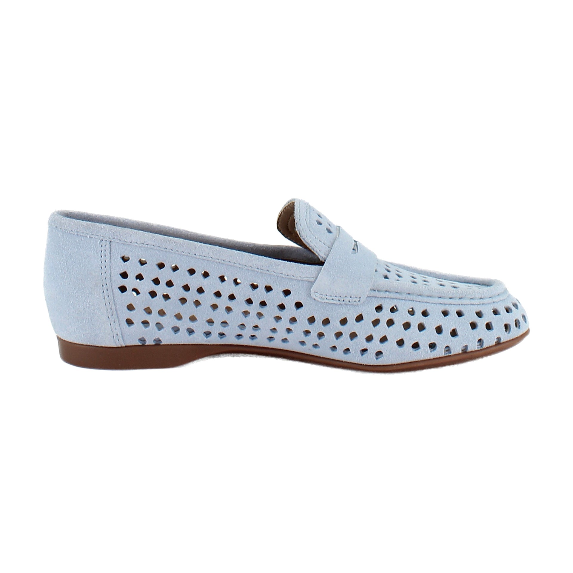 Ice Blue Perf Suede