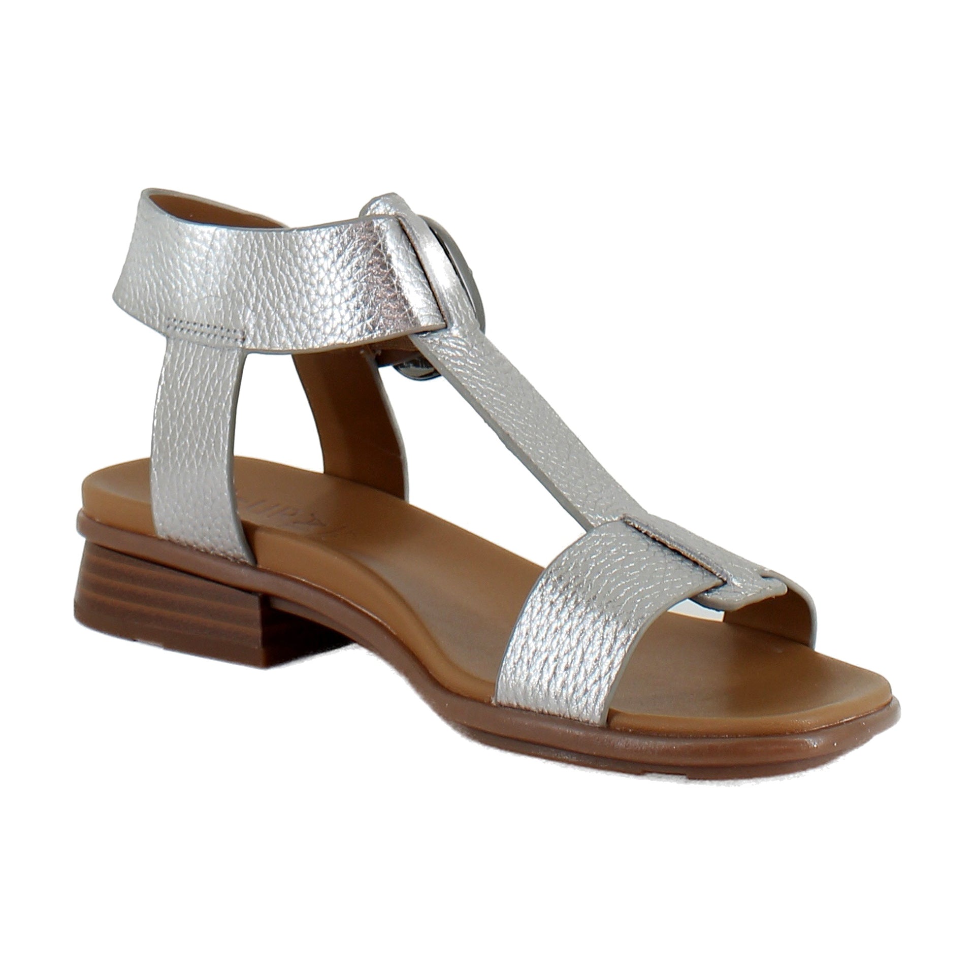Soft Pewter Silver Leather