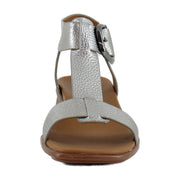 Soft Pewter Silver Leather