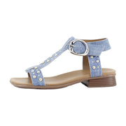 Denim Blue Studded