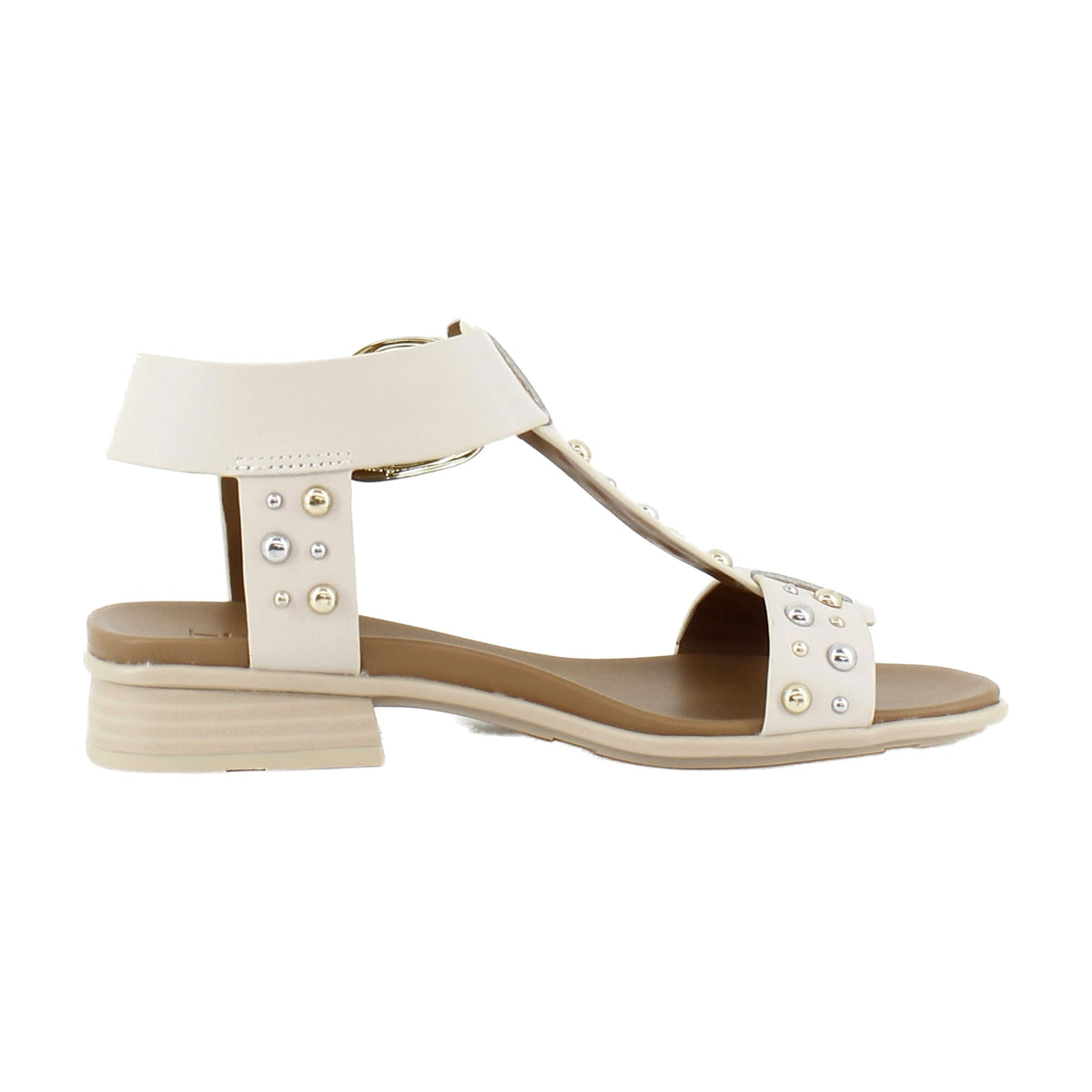Ivory Beige Leather
