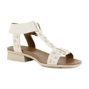 Ivory Beige Leather