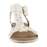 Ivory Beige Leather